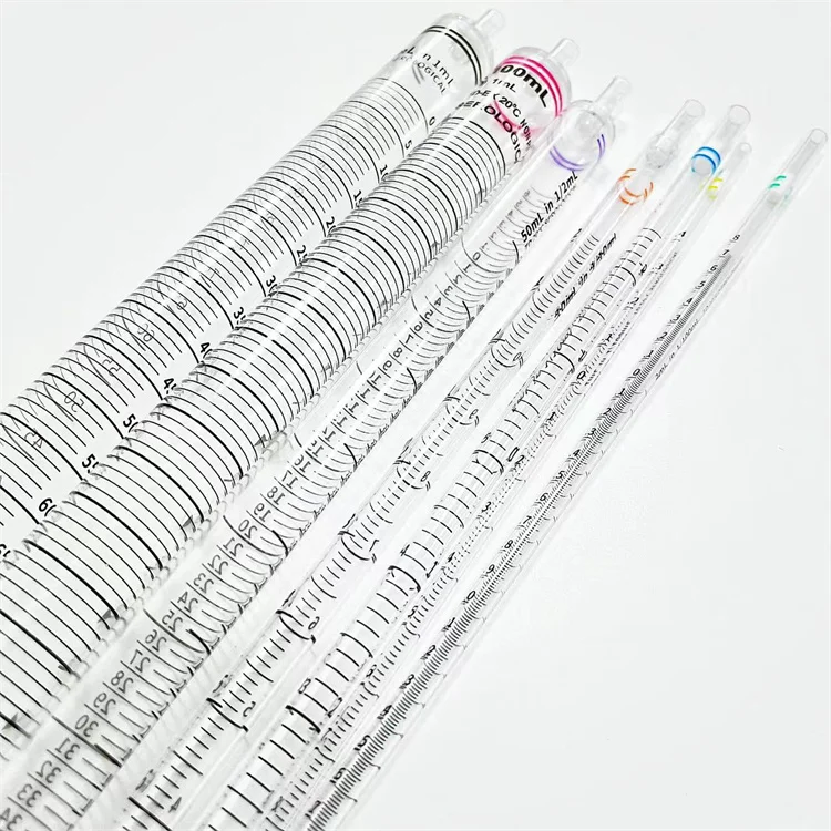 Liquan Lab 1 mL 2 mL 5 mL 10 mL 25 mL 50 mL 100ml Plastic Sterile Aid Pipette Disposable Serological Pipettes