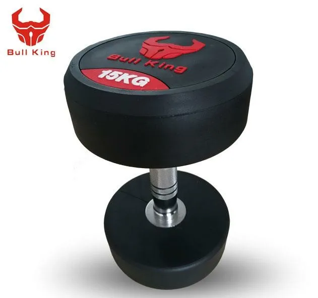 Home Round Head Body Building Equipment Pu/Rubber  Dumbbell set