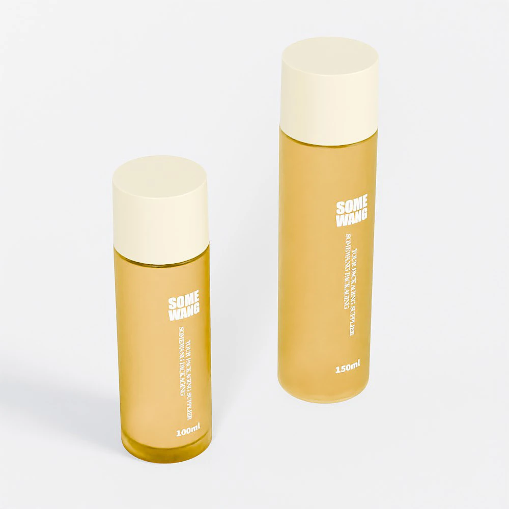 150ml 5oz frosted cylinder perfume bottle empty clear cosmetic glass essential oil bottle