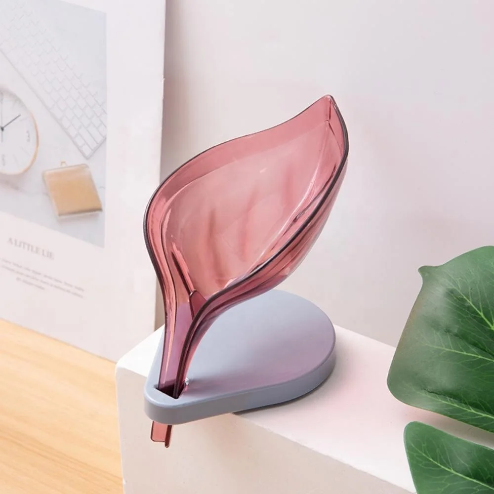 
Leaf shape multifunction durable bathroom plastic soap dish for decorative 