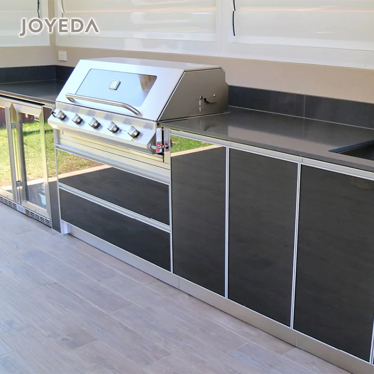 Factory price hibachi utensil set edelstahl door outdoor kitchen bbq island outdoor kitchen cabinet