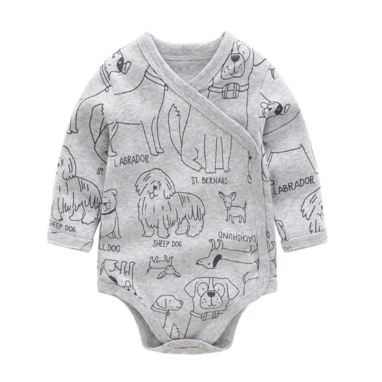Hot sale baby clothing cotton 3-24M bodysuit infants wear newborn size with full prints