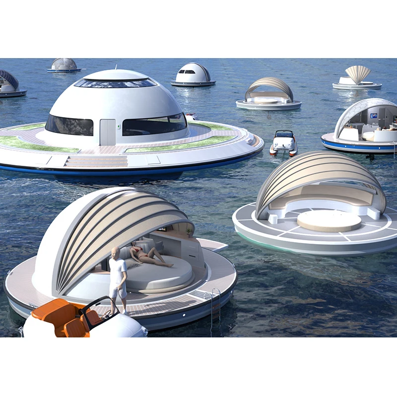 Modern Design Floating Room Houseboats Pontoon Boat Floating Platform Prefab House On The Water House Mobile Home Floating Hotel