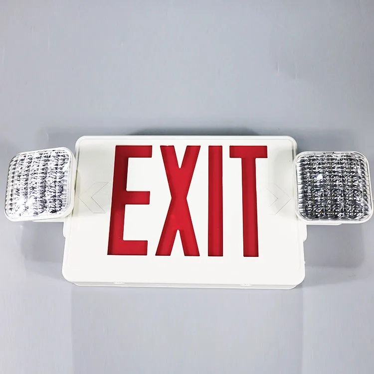 UL approved combo emergency light led exit sign