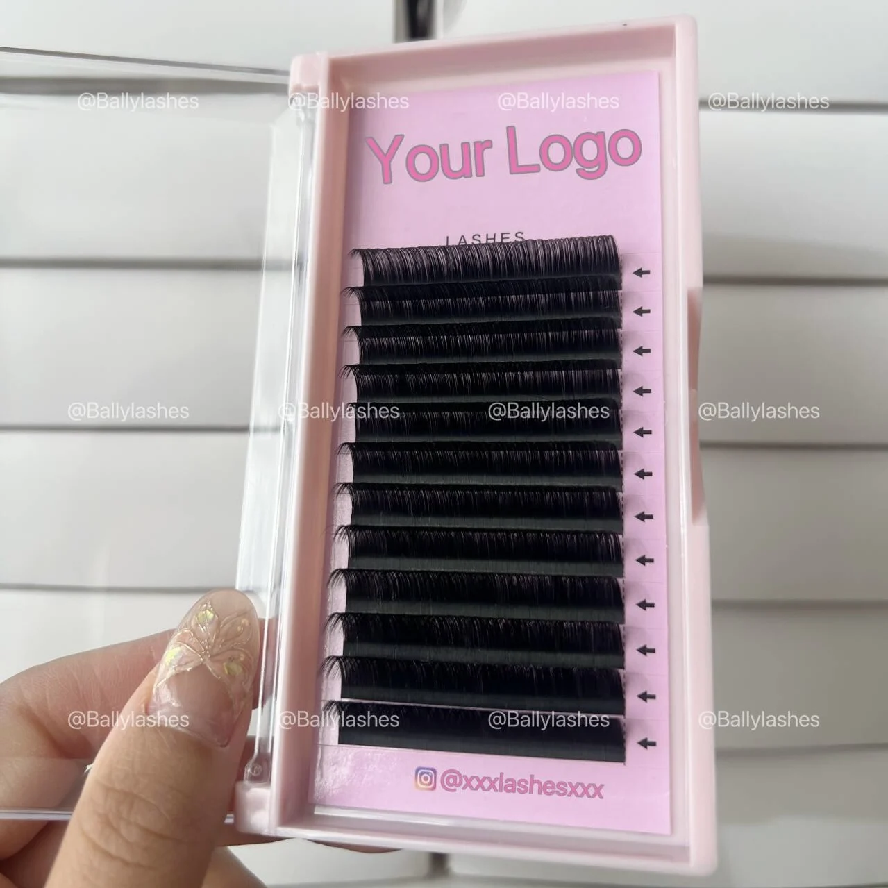 Wholesale cashmere individual 0.02-0.25mm russian volume eyelash extensions trays premium fluffy velvet volume fan lashes Vendor