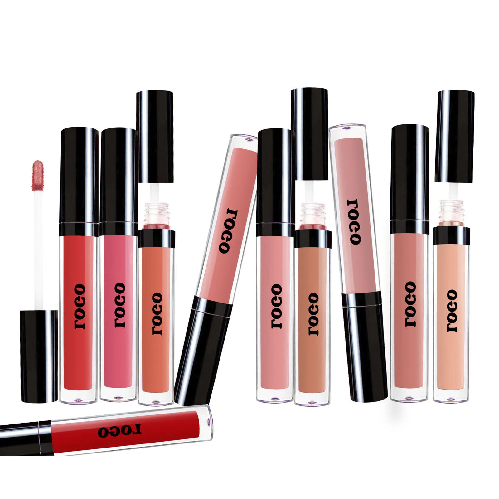 Custom Logo Lip Glaze Private Label Long Lasting Waterproof Vegan Lip Plumper Moisturizing Clear Liquid Lipstick Lip Gloss