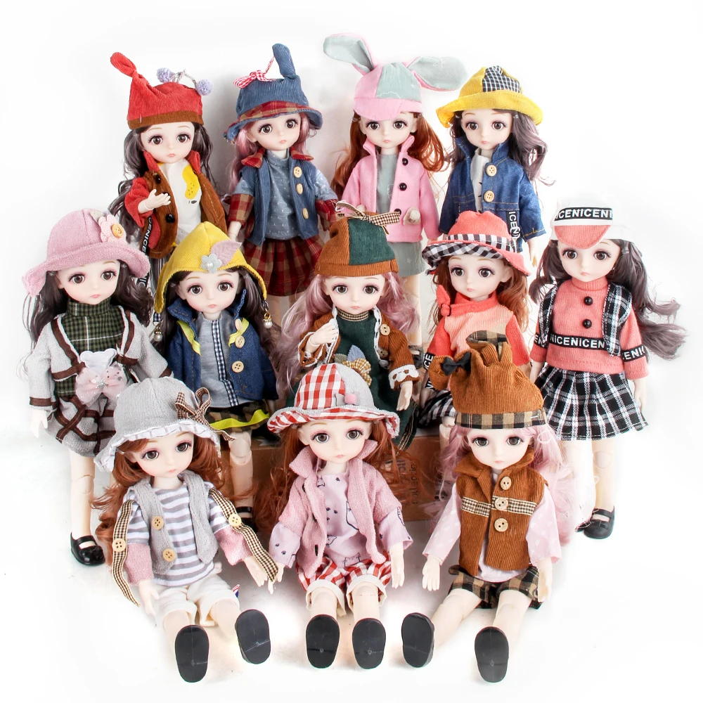 twelve constellations dress up pretend play toys Silicone Baby Doll Fashion Doll Toys Barbi Doll Set Toys Birthday Gifts