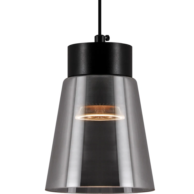 
Led restaurant chandelier single head creative modern minimalist bedroom study bedside pendant light 