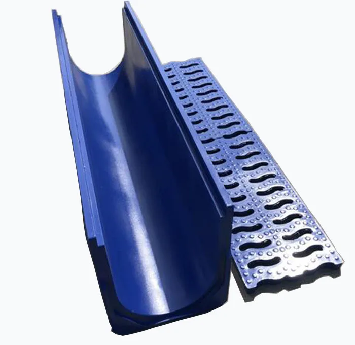 High Quality Resin Concrete U Shape Drainage Channel for Ditch SMC Rainwater Drain Gutter HDPE Stormwater Trench