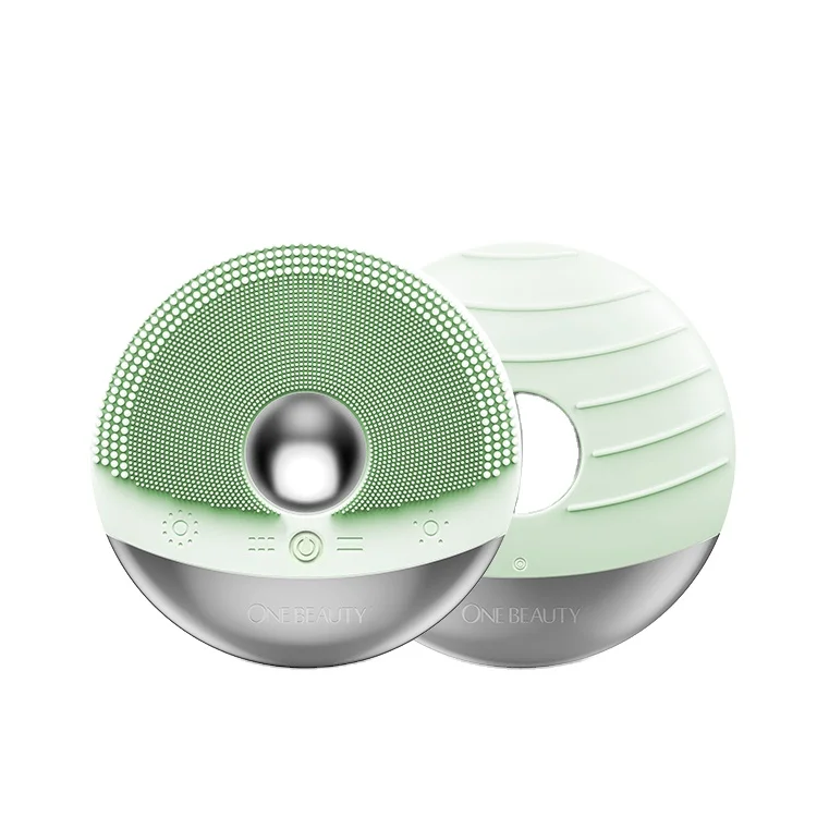 Hot Sale Beauty Device Electric Facial Cleansing Brus Face Massager With Warm Massage Function For Women