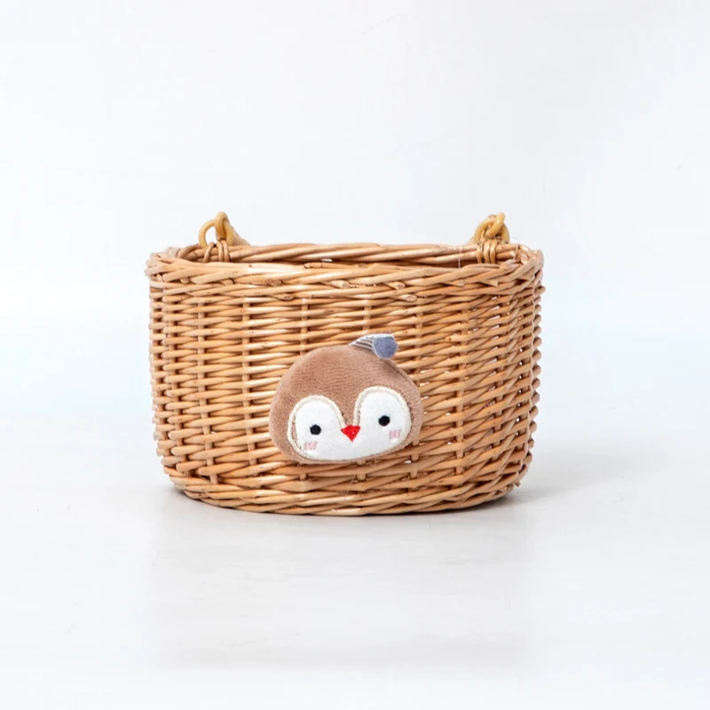 Kingwillow Rattan Baskets Rattan Wall Hanging Basket for Kitchen Rattan Hanging Basket