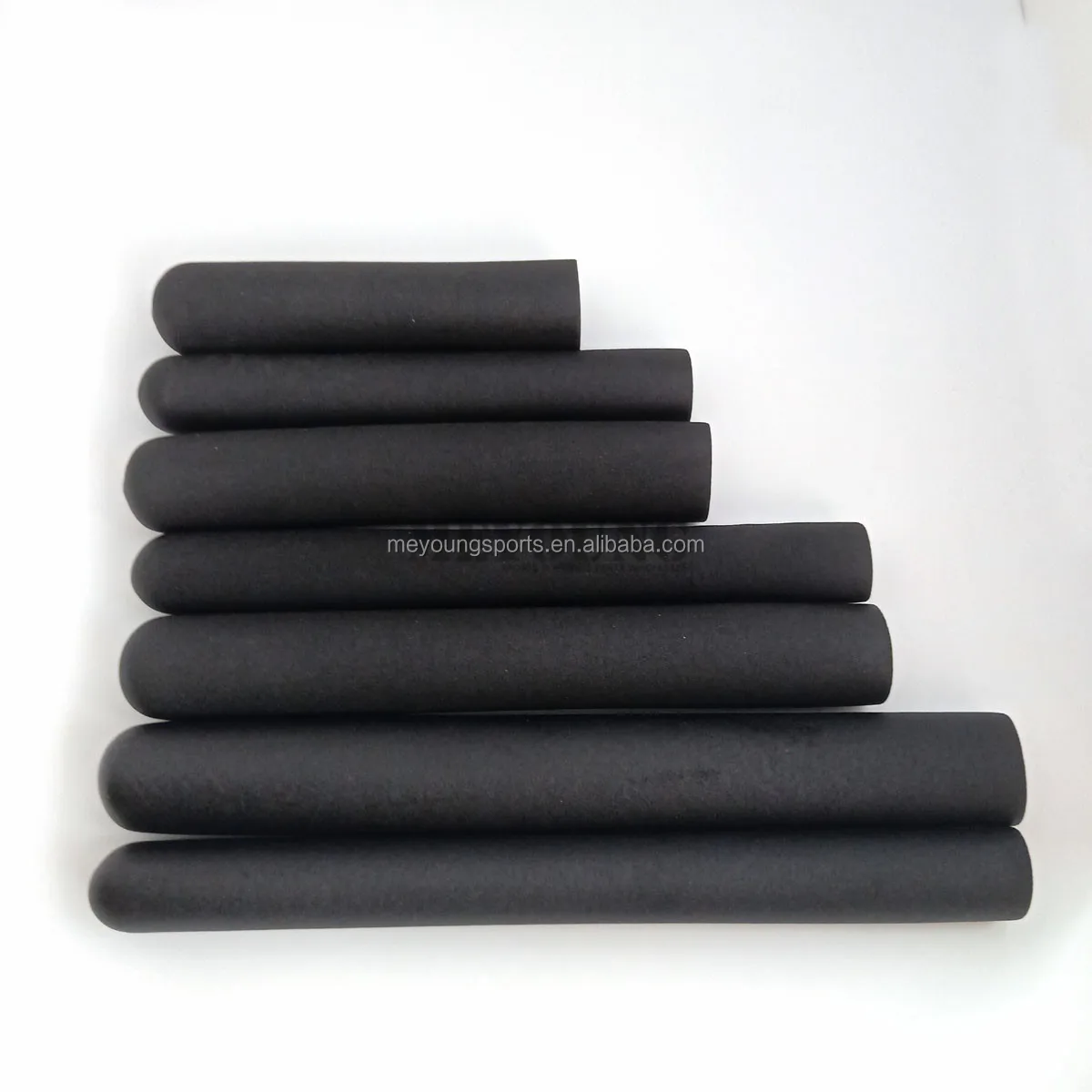 Soft PVC Closed End Rubber Grips Foam Handle Grips for 25mm Gym tube Exercise  Equipment Training