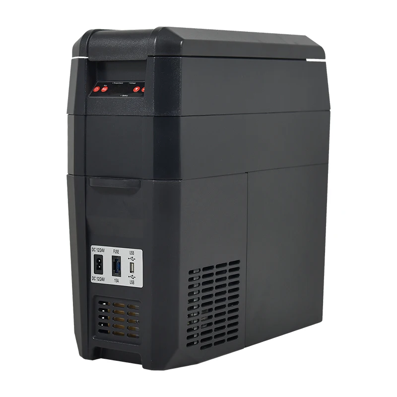 High quality 18L mini Portable Compressor  Car refrigerator freezer with straps  for travel