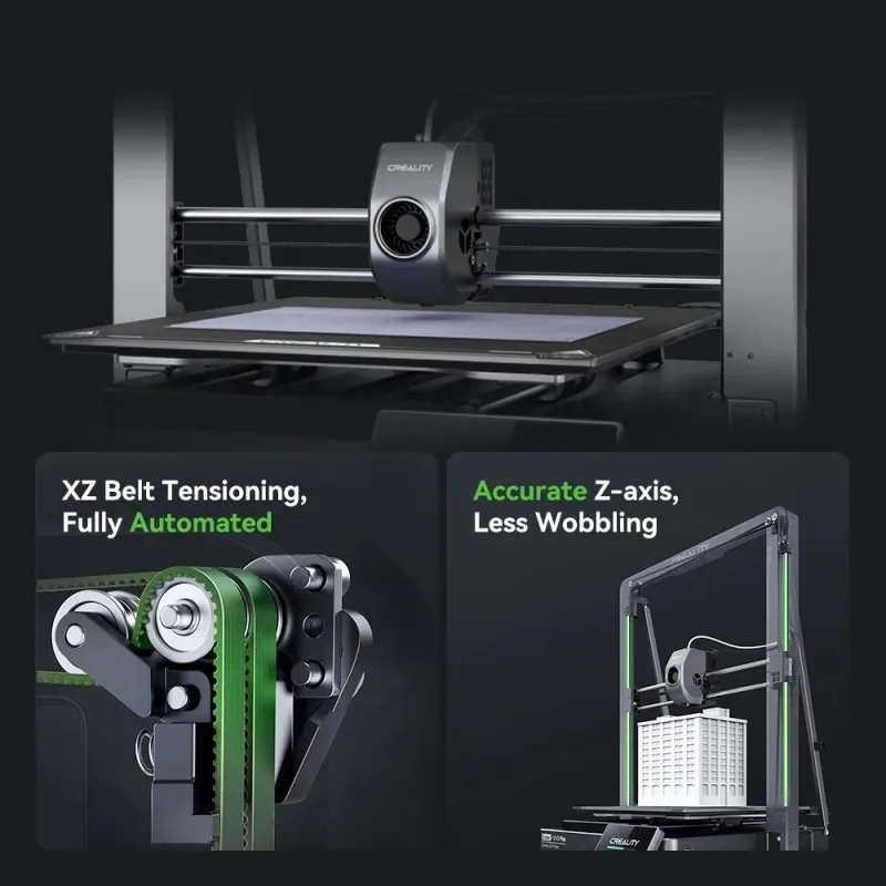 Creality Ender-3 V3 Plus 3D-принтер большой объем 300x300x330 мм скорость 600 мм/с двухосные двигатели YAxis