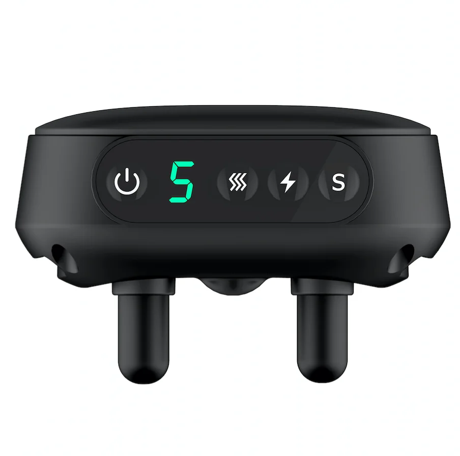 100% водонепроницаемый Лидер продаж Amazon безопасные гуманные амортизирующие ошейники для дрессировки собак со светодиодным дисплеем