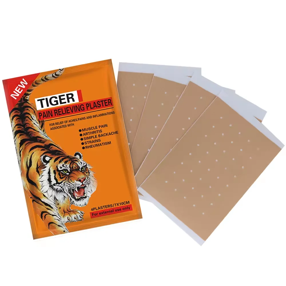 2024 Direct Sale Tiger Pain Relieving Plaster Back Pain Patch Plaster