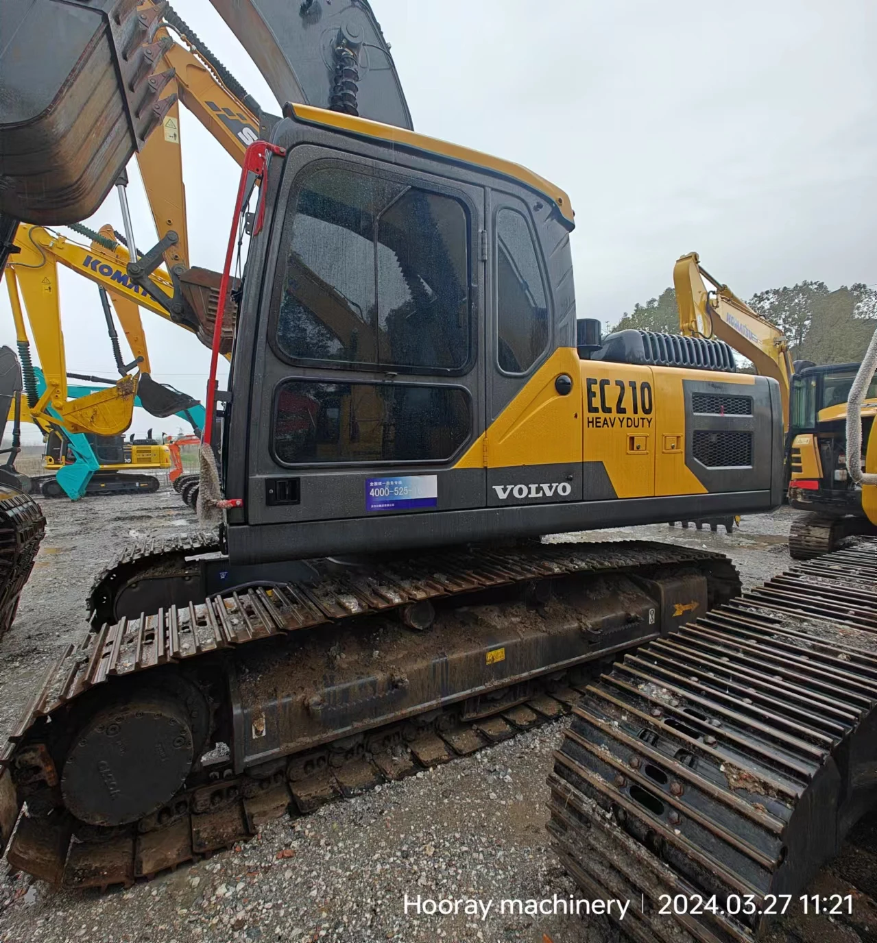 Factory Price High Quality Used Excavators Volvo EC210 Hydraulic Crawler Engineering Excavators for Sale