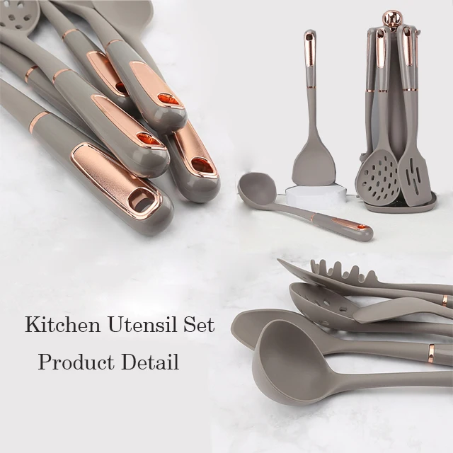 Heat Resistant Customized Wholesale Colorful Household Home Kitchen Accessories Tools Cooking Utensils Set