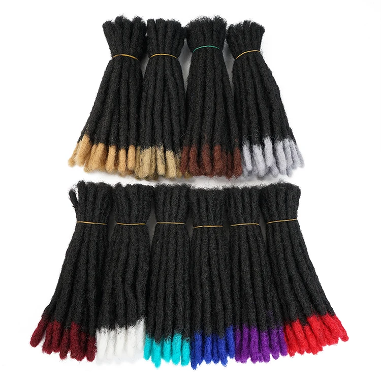 Handmade Dreadlocks Dreads Hair Extensions Synthetic Braiding Crochet For Afro Women Men Hair Ombre Faux Locs