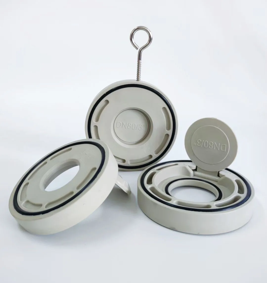 ПВХ однодисковый обратный клапан UPVC вафельный поворотный пластиковый DIN ANSI JIS DN40-DN400