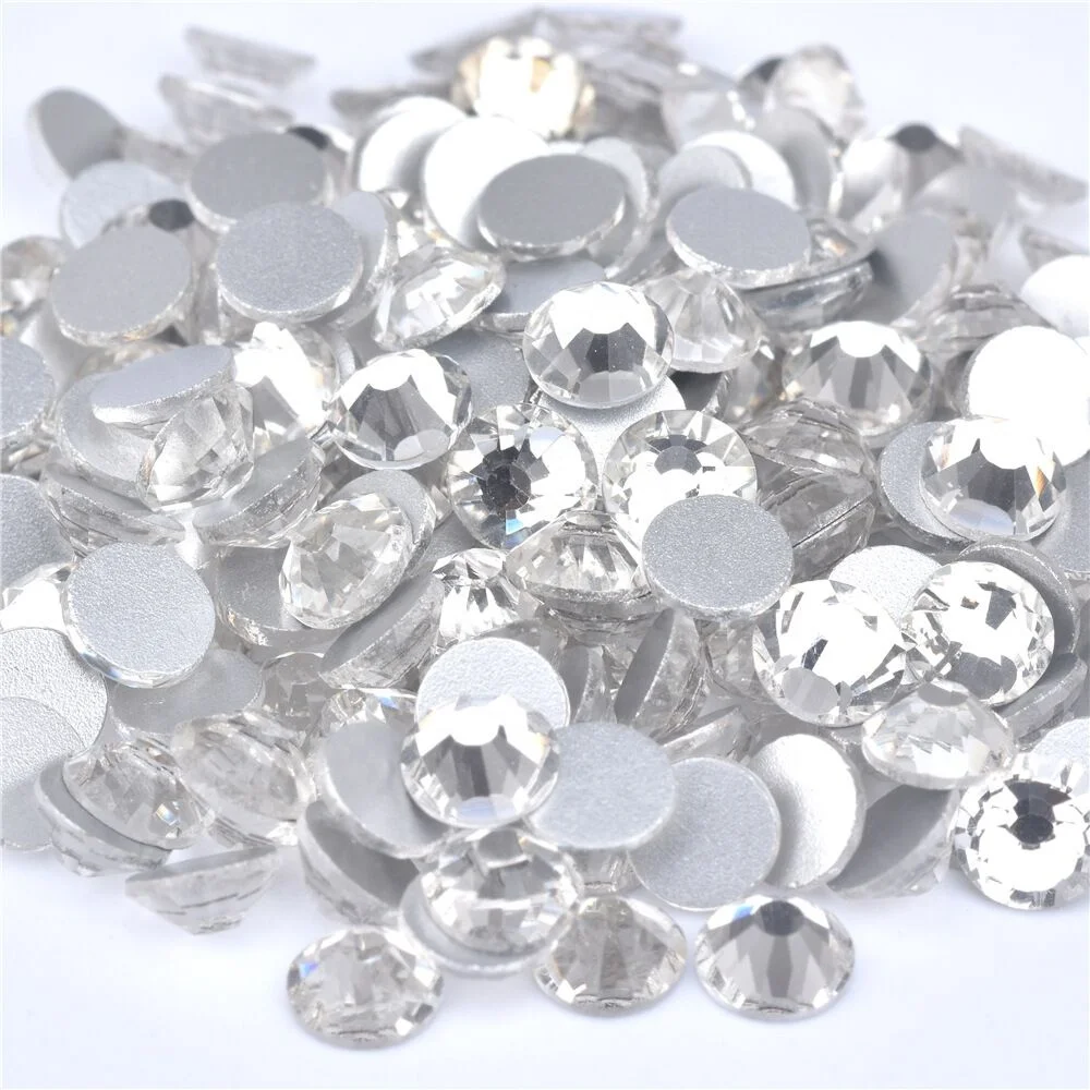 yantuo Non Hot Fix  Rhinestones white clear flatback strass crystal  for  DIY craft