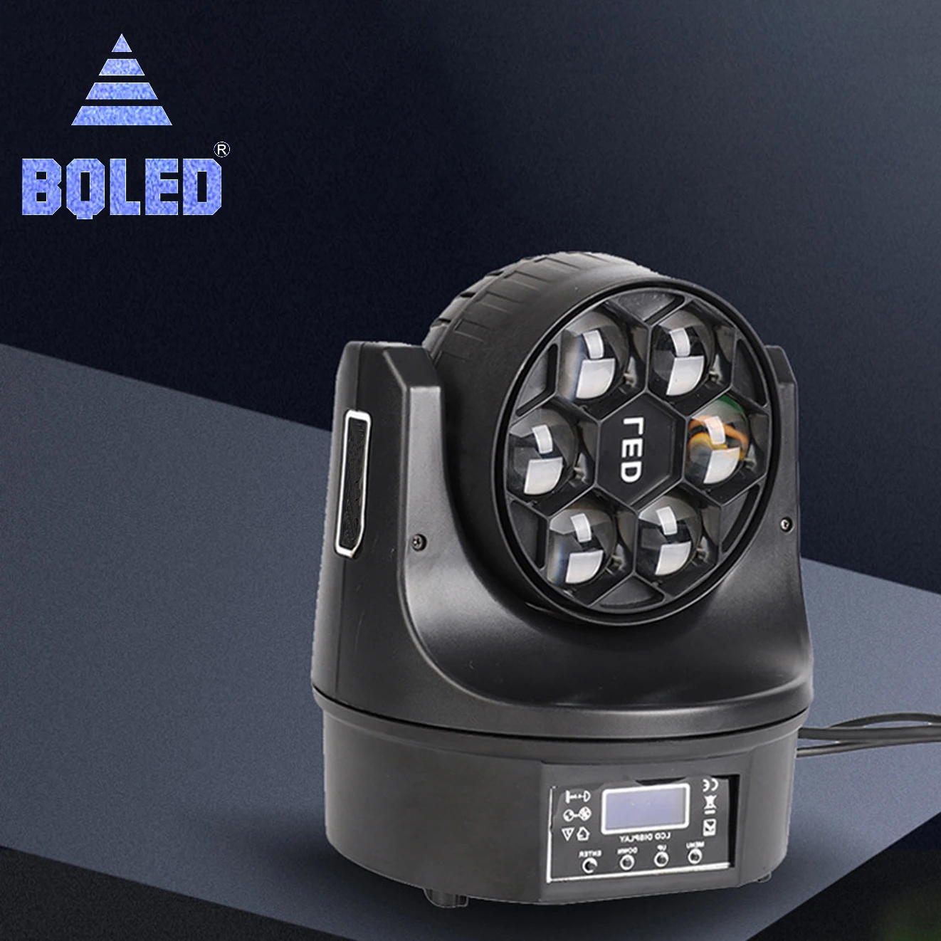 Китай 6x15 Вт пчелиный глаз зум светодиодные подвижные головные огни DMX RGB лазерное светодиодное сценическое освещение для концерта