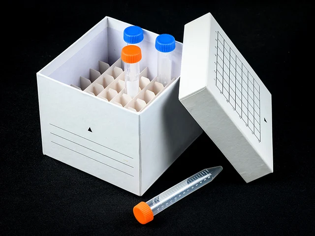 Lab Cryogenic Storage Boxes Cardboard Storage Freezing Box For Cryo Tube
