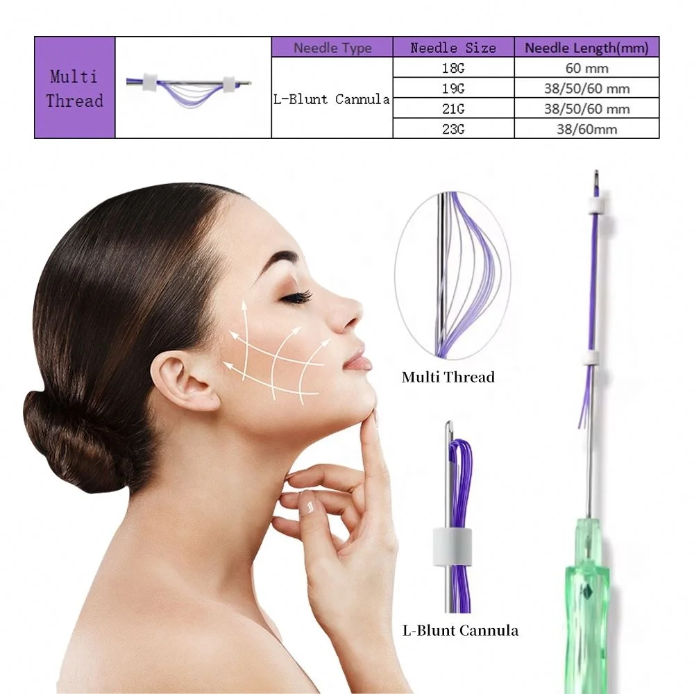 Pdo multi thread for face lift can be dispersed into several extremely thin PDO threads