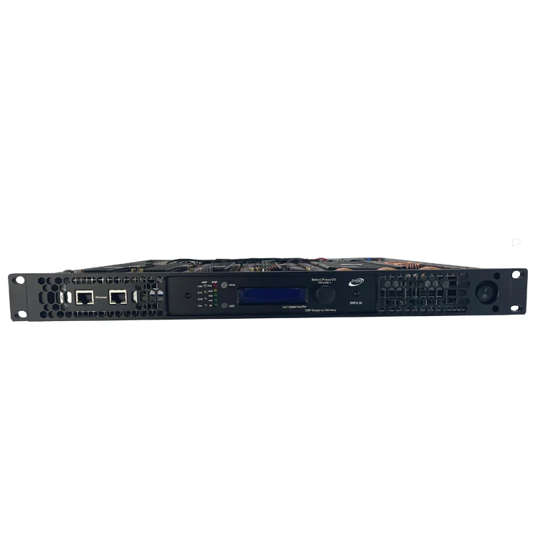1U Digital DSP Amplifier 4CH 3000W for audio system