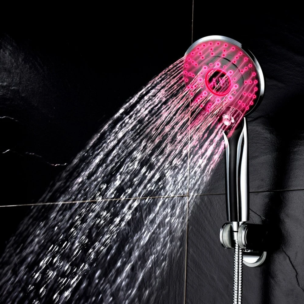 LED Shower Head Digital Temperature Control 3 Spraying Mode  Sprayer Water Saving Filter