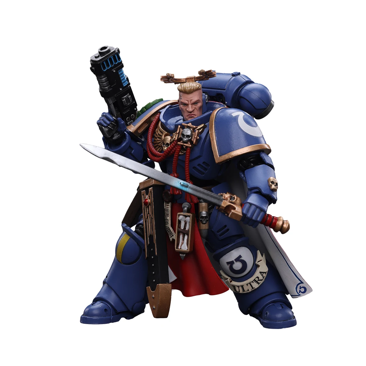 JoyToy Warhammer-40000 Ultramarines Primaris Captain with Power Sword and Plasma Pistol Model Anime Action Figure