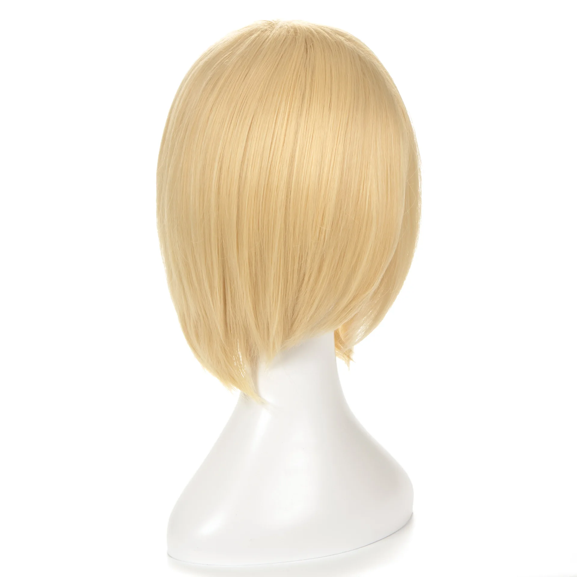 Wholesale Short Straight Black Butler Wig Cosplay Blonde Hair Peluca Synthetic Anime Heat Resistant Bob Wig
