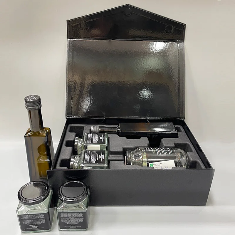 Кастомизированная Экологически чистая Высококачественная сухая пресс-черная формовочная бумажная упаковка для банок варенья