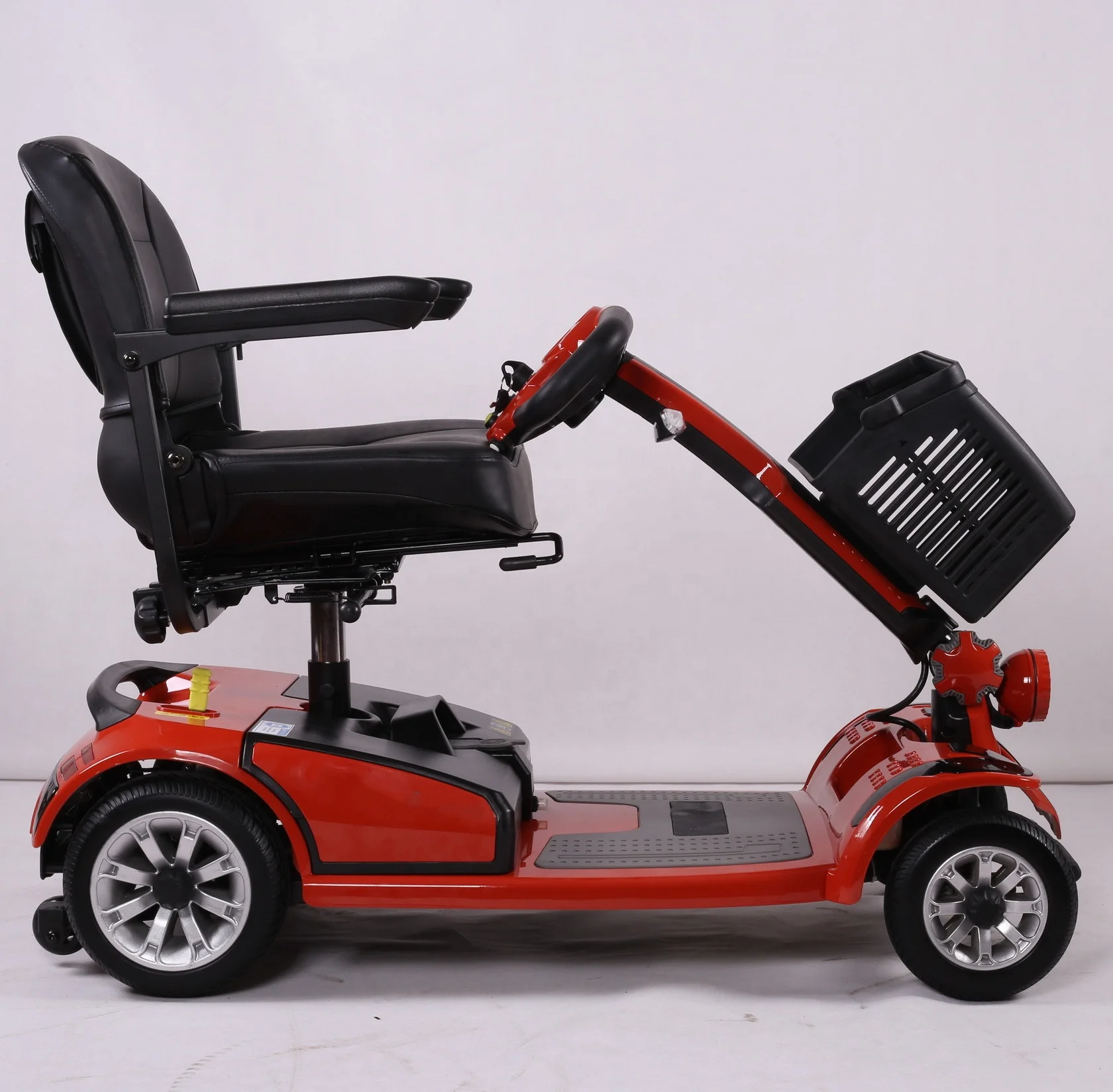 mini electric mobility scooter with four wheels