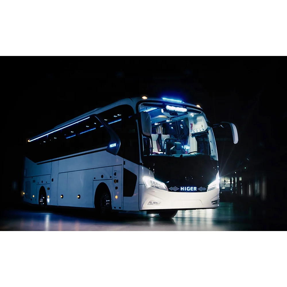 China Higer Bus 53+1+1 Seats Euro 4 Manual Transmission Type Higer Buses Price of New Higer Bus