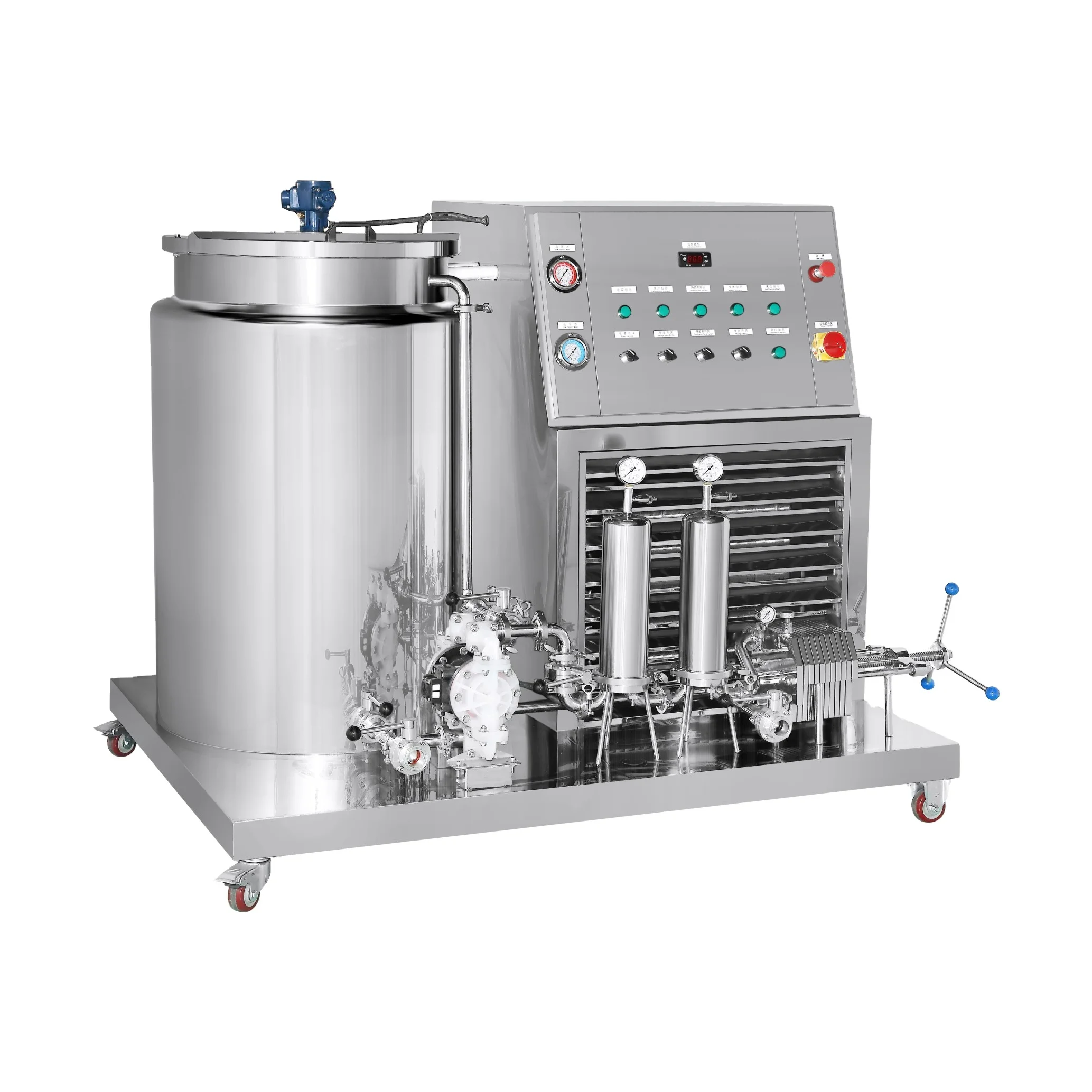 perfume freezing machine perfume production line stainless steel mixer filter perfume making machine