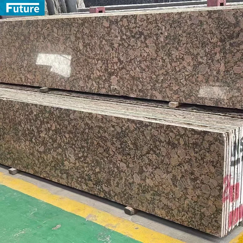 Natural Customize Thin Polished Honed Flamed Gold Granite Slabs For Kitchen Countertops Exterior Wall Panel Decoration Staircase
