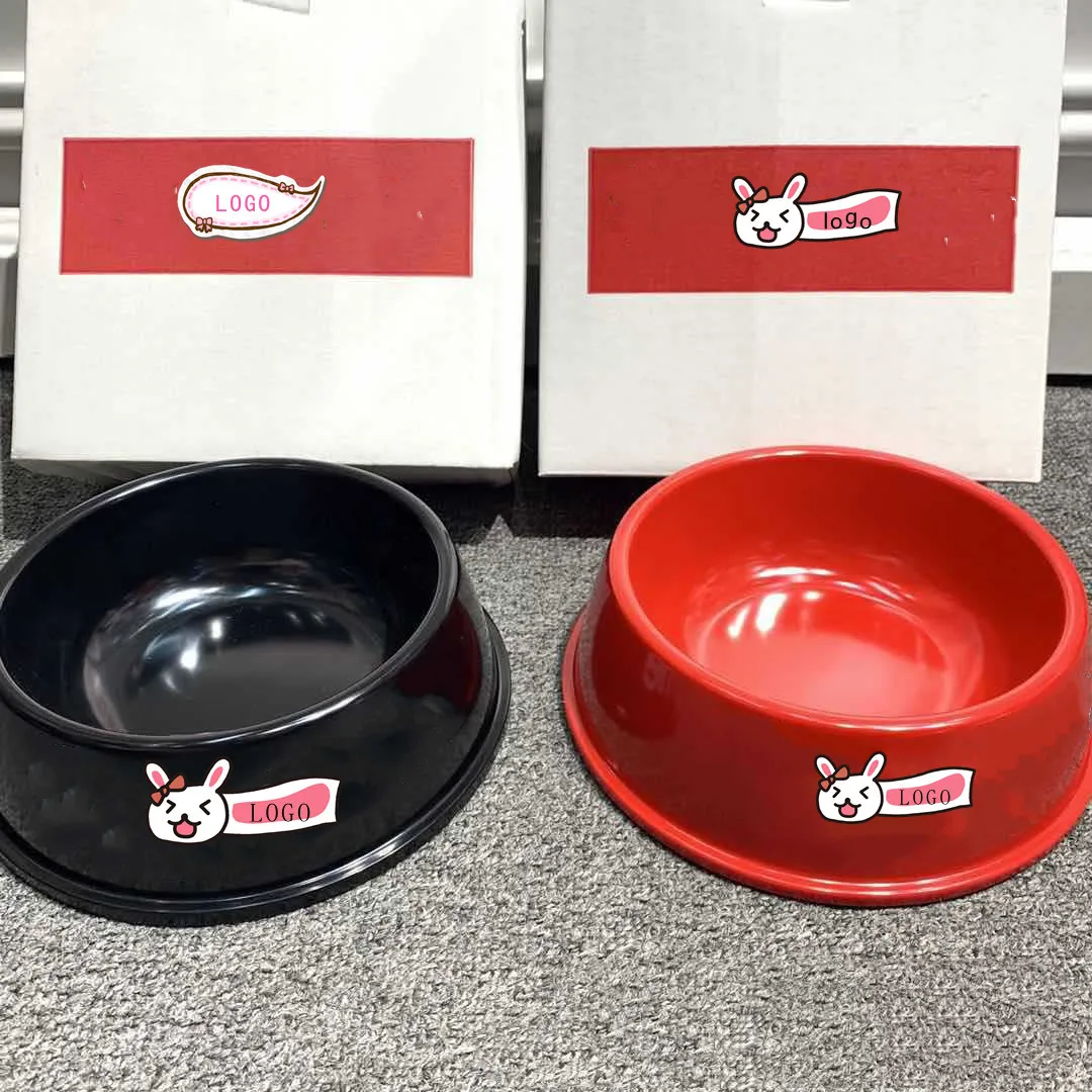 Trendy Brand Pet Dog Melamine Material Anti-drop Bowl ABS Dog Rice Drinking Bowl