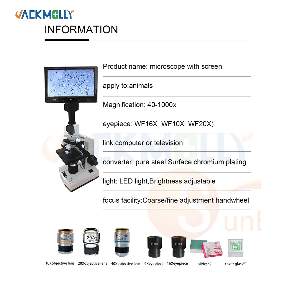 Lab Medical Binocular Microscope Microscope veterinary analyzer microscope