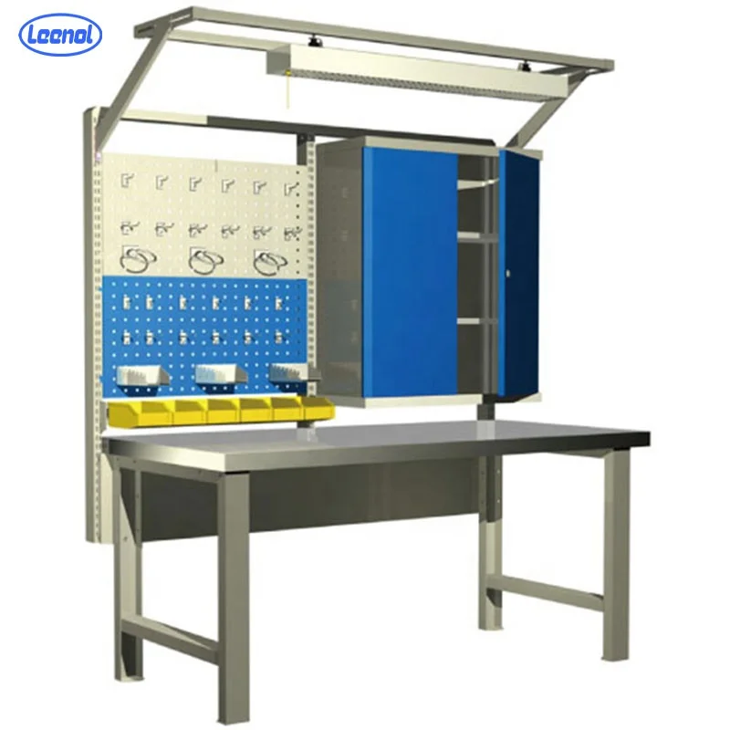 Leenol Amazing Price Phone Repair Workbench Esd Laboratory Metal Workshop Workbench for Industry