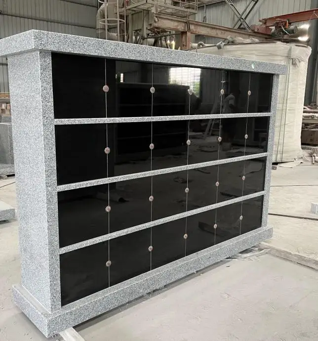 Cheap China G603 Grey Granite Tombstone Columbarium Niche For American