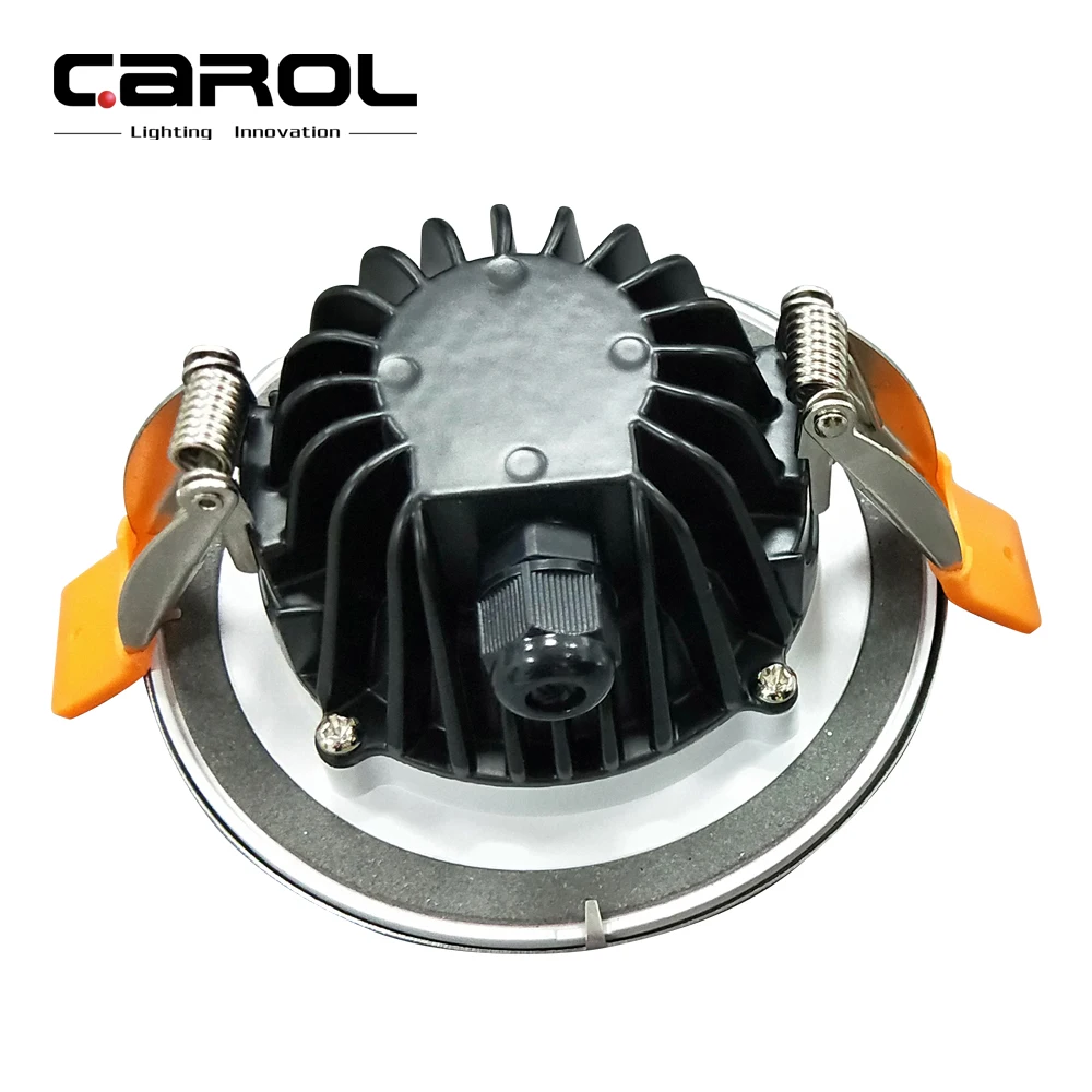 0-10v dimmable recessed fixed stainless steel cover led fire rated water proof downlight ip 65