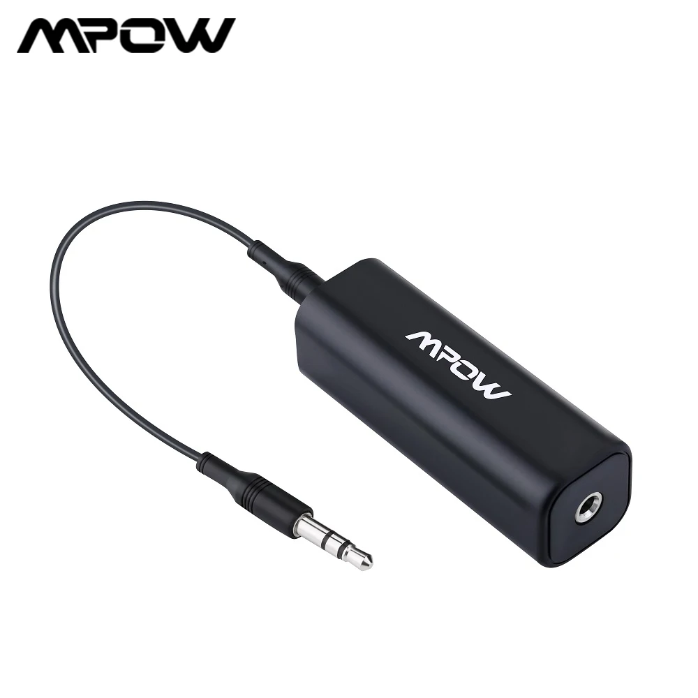 Mpow MA1 Ground Loop Isolator to Eliminate Buzzing Noise Noise Isolator with 3.5mm Audio Cable for Car Audio Home Stereo System