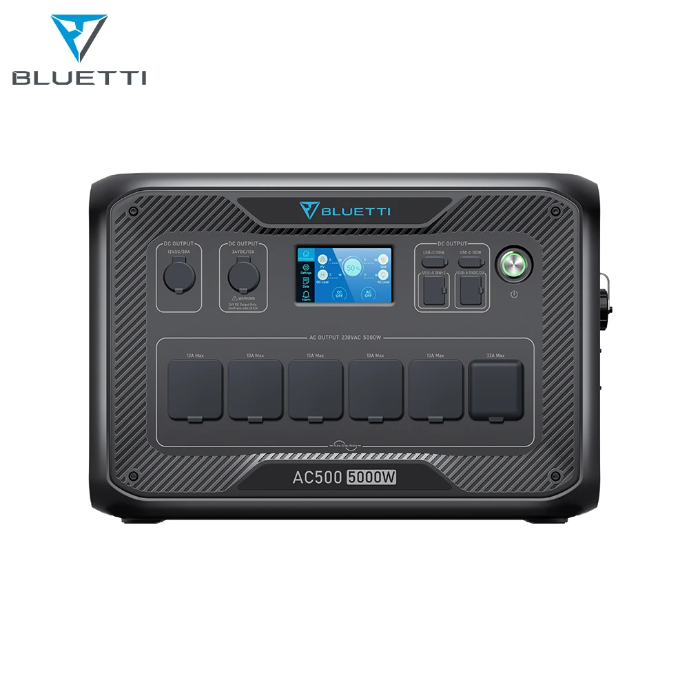 Bluetti 110V 220V Lithium ion Battery Generator Off Grid Portable Solar Power Station 5000W