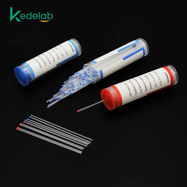 glass capillary tube blood collection disposable micro capillary tube sodium heparinized