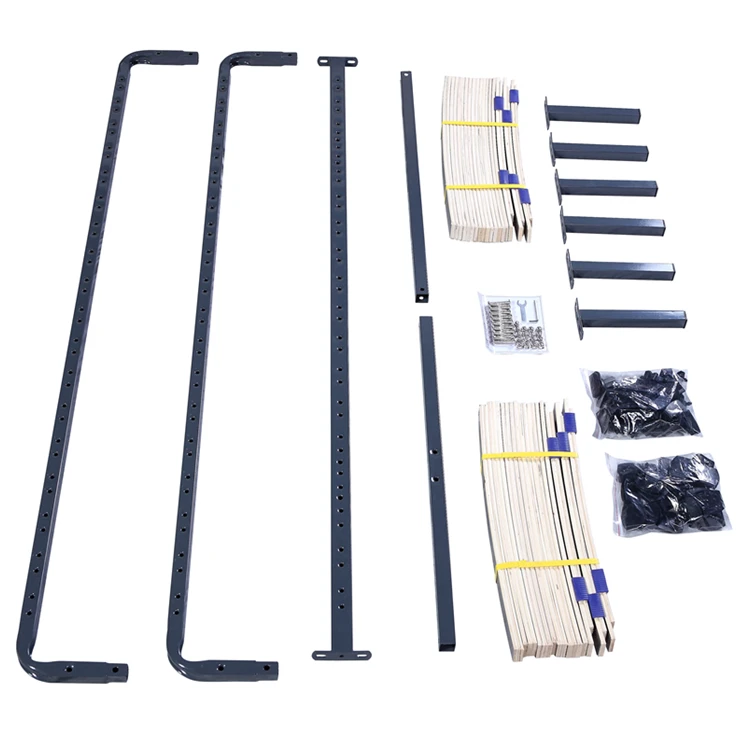 Twin size steel KD bed frame DJ-PK05 iron double bed design