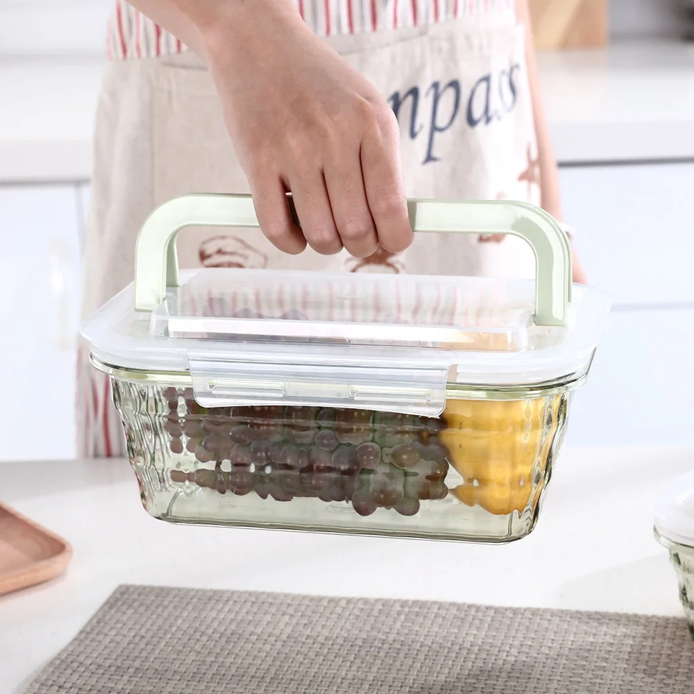 Прямоугольный пластиковый герметичный контейнер для хранения пищевых продуктов, пластиковые контейнеры для хранения пищевых продуктов с крышками