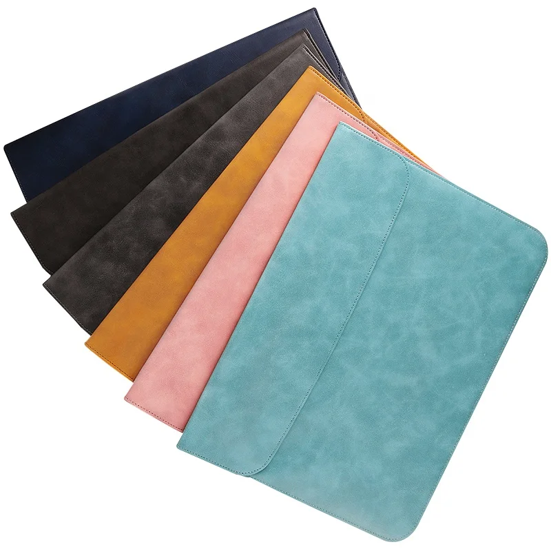 Best seller fashion unisex slim waterproof laptop sleeve case for macbook pro 13 2020 Horizontal Envelope pu leather laptop bag