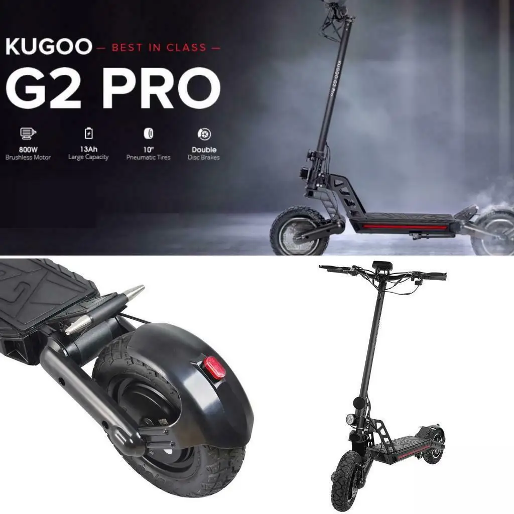 Приложение электрический скутер ЕС KUGOO G2 PRO Оптовая продажа e 800 Вт быстрые скутеры для взрослых 10-дюймовые