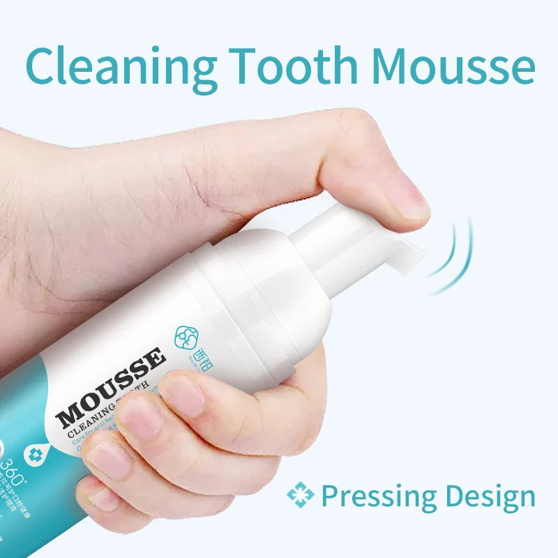 
CCPT Teeth Whitening Mousse Tooth Whitening Oral Hygiene Foam Bleaching Cleaning White Teeth Toothpaste Remove Stanins 